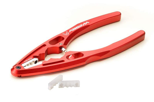 Absima - 1/10 - 1/8 RC CAR/TRUCK/BUGGY SHOCK SHAFT PLIERS & Multi Tool (RED) ALLOY - 3000074