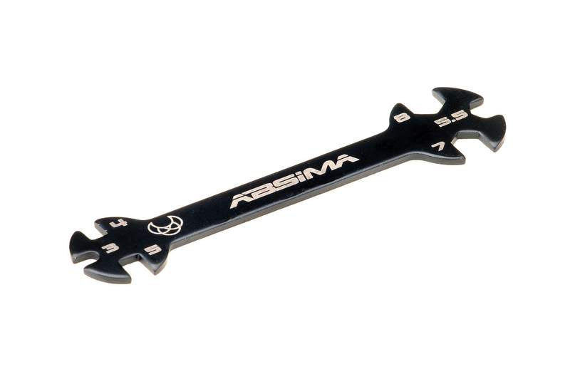 Absima - Pro Multi Tool for Turnbuckles & Nuts - 3.0, 4.0, 5.0, 5.5, 7.0, 8.0mm. - 3000075 (Black)