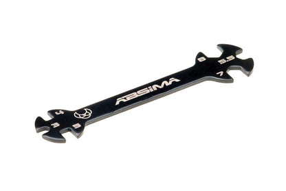 Absima - Pro Multi Tool for Turnbuckles & Nuts - 3.0, 4.0, 5.0, 5.5, 7.0, 8.0mm. - 3000075 (Black)