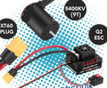 HOBBYWING - QUICRUN Combo QR10BL120 (2-4S) G2 & 3652SL 5400KV G2 - (For 1/10th SCT, Buggies, Monster Trucks) Shaft Diameter - 3.175mm - HW38030209