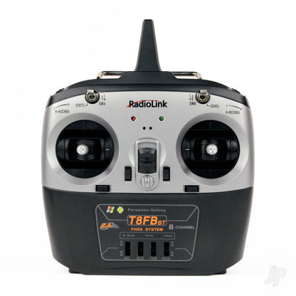 RadioLink - T8FB 2.4GHz 8-Ch Transmitter Radio w/Bluetooth & 2x R8EF Receivers (Not recommend for 2 channels RC Cars)