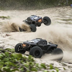 Rlaarlo - Omni Terminator (Carbon Spec) Brushless Micro 1/10 Scale Truck V2 RTR - Black - With 3S LiPo & USB Charger (1/12 Size but with 1/10 Electrics) (Free Upgrade/Spares Package Included)