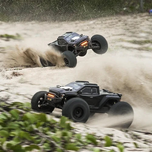 Rlaarlo - Omni Terminator (Carbon Spec) Brushless Micro 1/10 Scale Truck V2 RTR - Black - With 3S LiPo & USB Charger (1/12 Size but with 1/10 Electrics) (Free Upgrade/Spares Package Included)