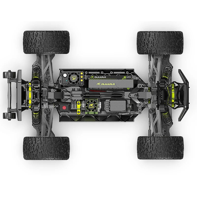 Rlaarlo - Omni Terminator (Metal Spec) Brushless Micro 1/10 Scale Truck RTR - Green/Black - With 3S LiPo & USB Charger (1/12 Size but with 1/10 Electrics) (Free Upgrade/Spares Package Included)