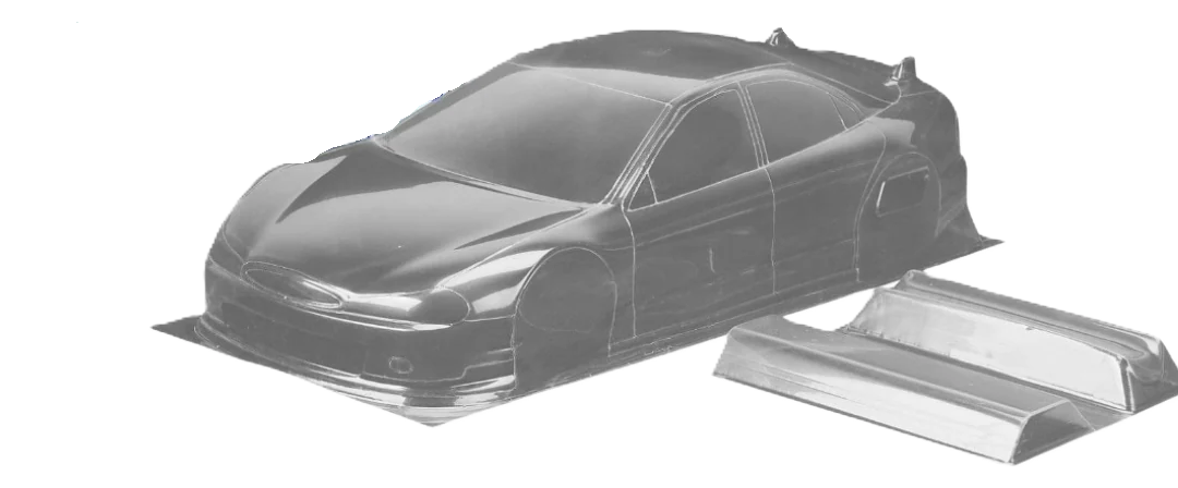 1/10 190mm Wide RC Touring Car Body Shell - Clear Lexan - Ford Mondeo RAPID FIT Racing Livery (257mm Wheelbase / 190mm Wide) - everything in photo included)