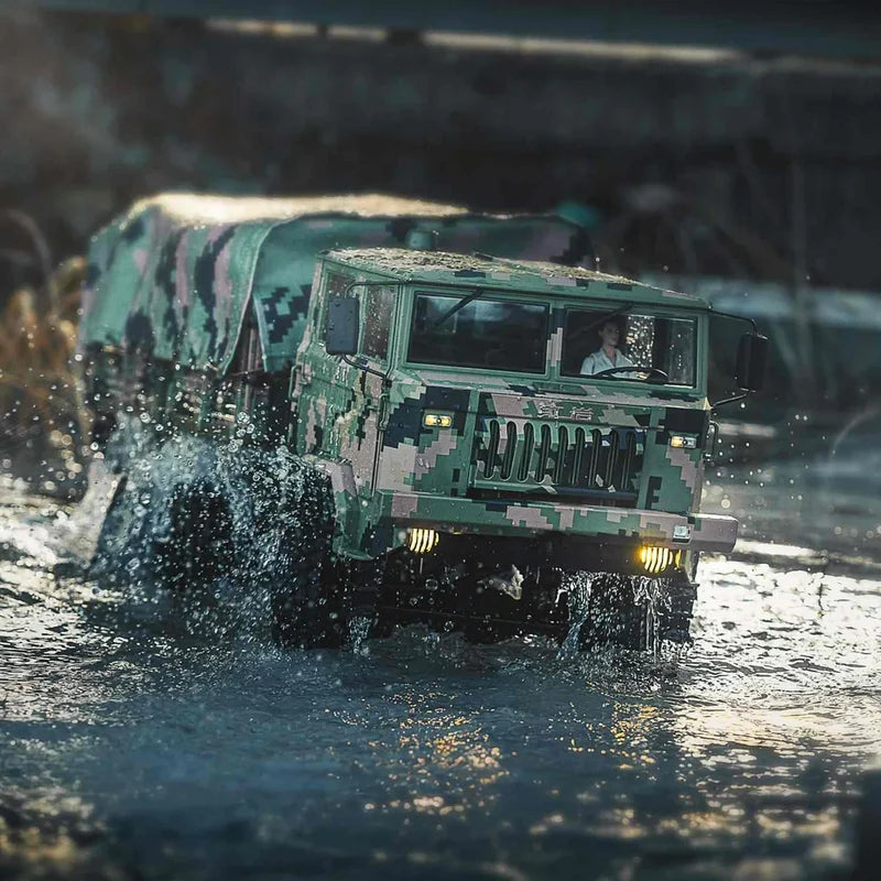 Rlaarlo - HongYan HY6 6x6 Brushless Military RC 1/10 Rock Crawler Truck - Jungle Edition - HY6-D-BS-Jungle
