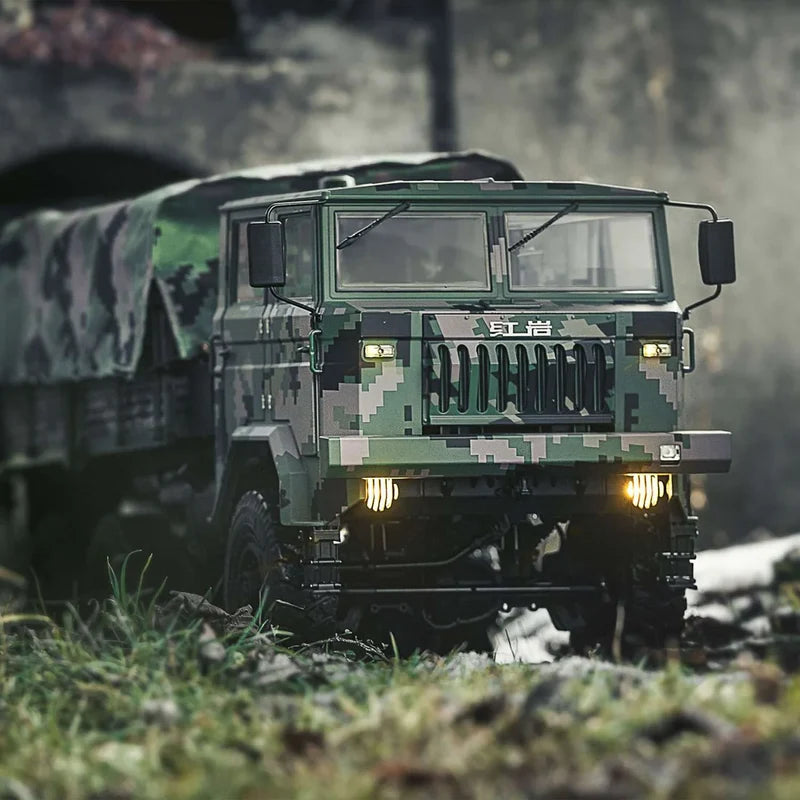 Rlaarlo - HongYan HY6 6x6 Brushless Military RC 1/10 Rock Crawler Truck - Jungle Edition - HY6-D-BS-Jungle