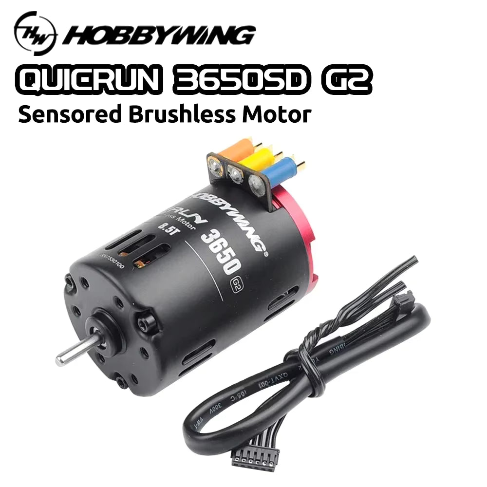 Hobbywing - COMBO QR10BL60-SD 60amp ESC G2+QR3650SD 13.5T G2 - Sensored Brushless Motor 10.5T G2 - HW30803201