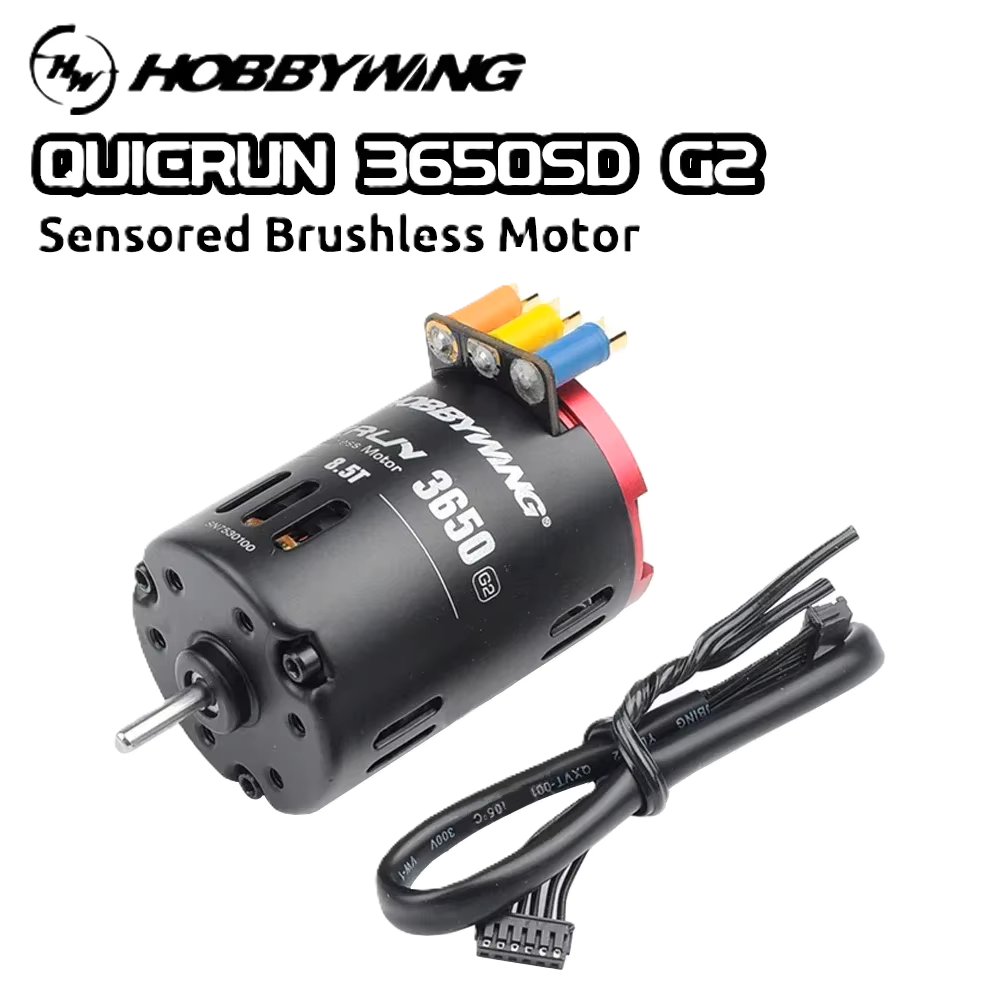 Hobbywing - COMBO QR10BL60-SD 60amp ESC G2+QR3650SD 10.5T G2 - Sensored Brushless Motor 10.5T G2 - HW30803200