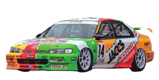 1/10 190mm Wide RC Touring Car Body Shell - Clear Lexan - Honda Accord Bodyshell BTCC Racing Livery (257mm Wheelbase / 190mm Wide) - everything in photo included)