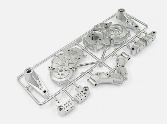 Tamiya - 9006987 Chrome Painted E Parts for 59695 Wild One Blockhead RC Car Hop Up