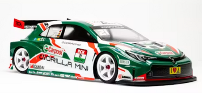 ZooRacing - Gorilla MINI - 1/10 M-Chassis Mini Touring Car Body - 225mm - 210mm Wheelbases - CLEAR 0.7mm REGULAR - ZR-0021-07