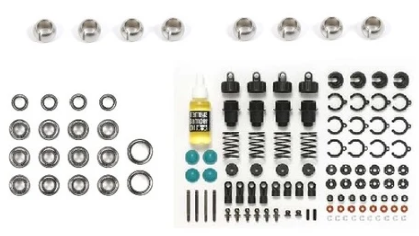 Carson / Tamiya - Tuning Set MB01 / BT01 - Bearings, Shocks, Low friction balls - C908235