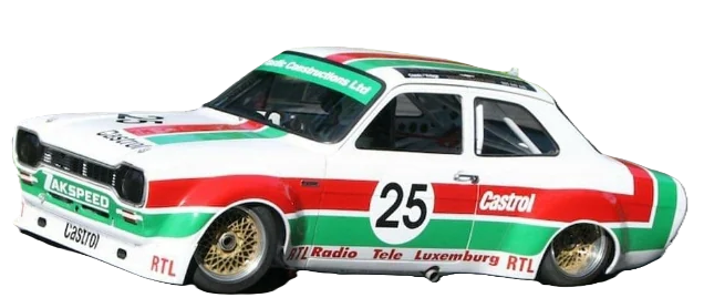 1/10 190mm Wide RC Touring Car Body Shell - Clear Lexan - Mk1 Escort Bodyshell Zakspeed Racing Livery (257mm Wheelbase / 190mm Wide) - everything in photo included)