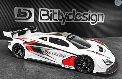 BITTY - GT Seven20 1/10 TC BODY SHELL 190MM - NOT PAINTED - BD-GT-190S20