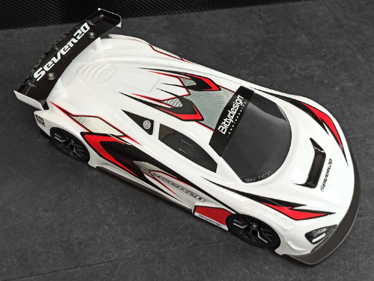 BITTY - GT Seven20 1/10 TC BODY SHELL 190MM - NOT PAINTED - BD-GT-190S20