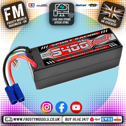 CORALLY (Fits PD Racing TK10 & TR10) 50C LIPO BATTERY 4S Lipo 5400MAH EC5 PLUG (14.8V) (RC BUGGIES & TRUCKS) - C-49145-EC5 (POWER RACING)