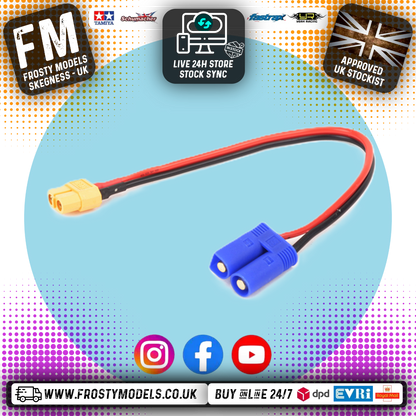 SKY RC - (Charger/ESC Output Converter XT60) XT60 Female To EC5 Male Output Charging Lead Adaptor - SK-600023-16