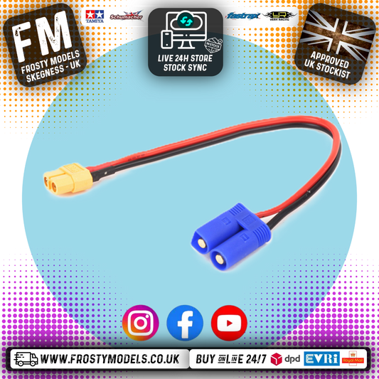 SKY RC - (Charger/ESC Output Converter XT60) XT60 Female To EC5 Male Output Charging Lead Adaptor - SK-600023-16