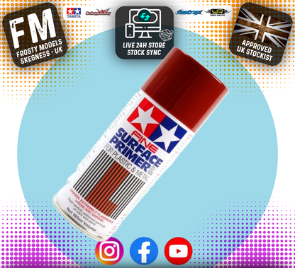 Tamiya - Fine Surface Primer (weathering Paint) Oxide Red L (180ml) - 87160