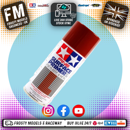 Tamiya - Fine Surface Primer (weathering Paint) Oxide Red L (180ml) - 87160