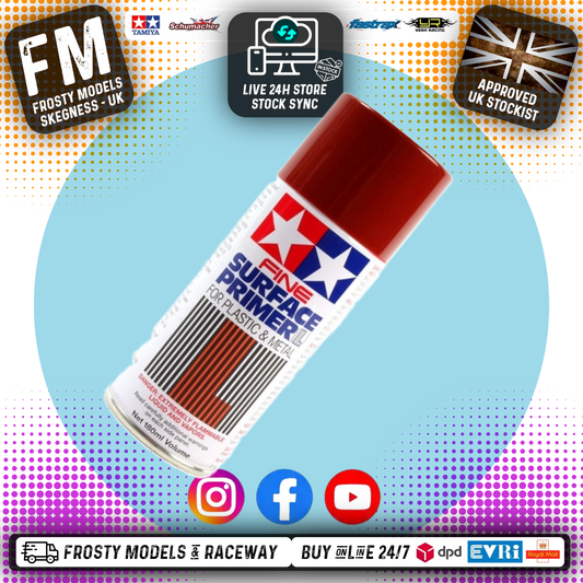 Tamiya - Fine Surface Primer (weathering Paint) Oxide Red L (180ml) - 87160