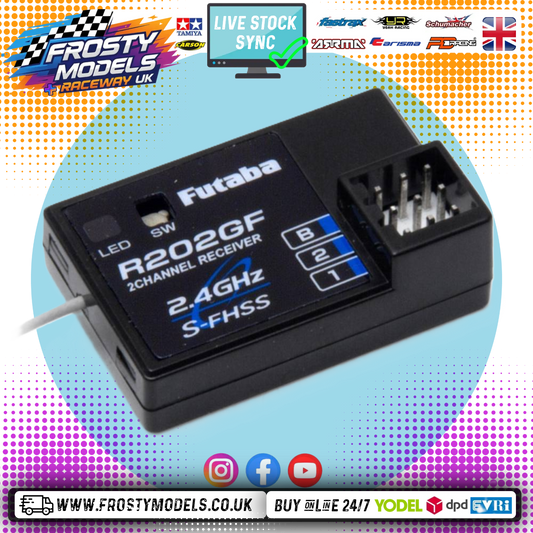 Futaba - R202GF 2-Channel (PWM) Surface Receiver S-FHSS / FHSS - FUT05102625-3