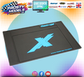 FASTRAX - MEDIUM RC CAR/BUGGY 1/12 to 1/10 RUBBER PIT MAT - BLUE/BLACK 62CM X 42CM - FAST413M-BK