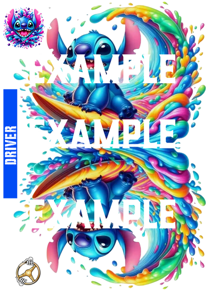 CUSTOM PRINTED TRANSFERS - (HQ UV) ZERO BACKGROUND A3 SIZE ''PEAL AND APPLY''