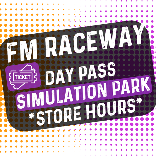 FM Raceway - Day Pass Simulation Park - Crawler/Diggers (1 Person Driving / Store Hours) - (Use of own & any provided RC)