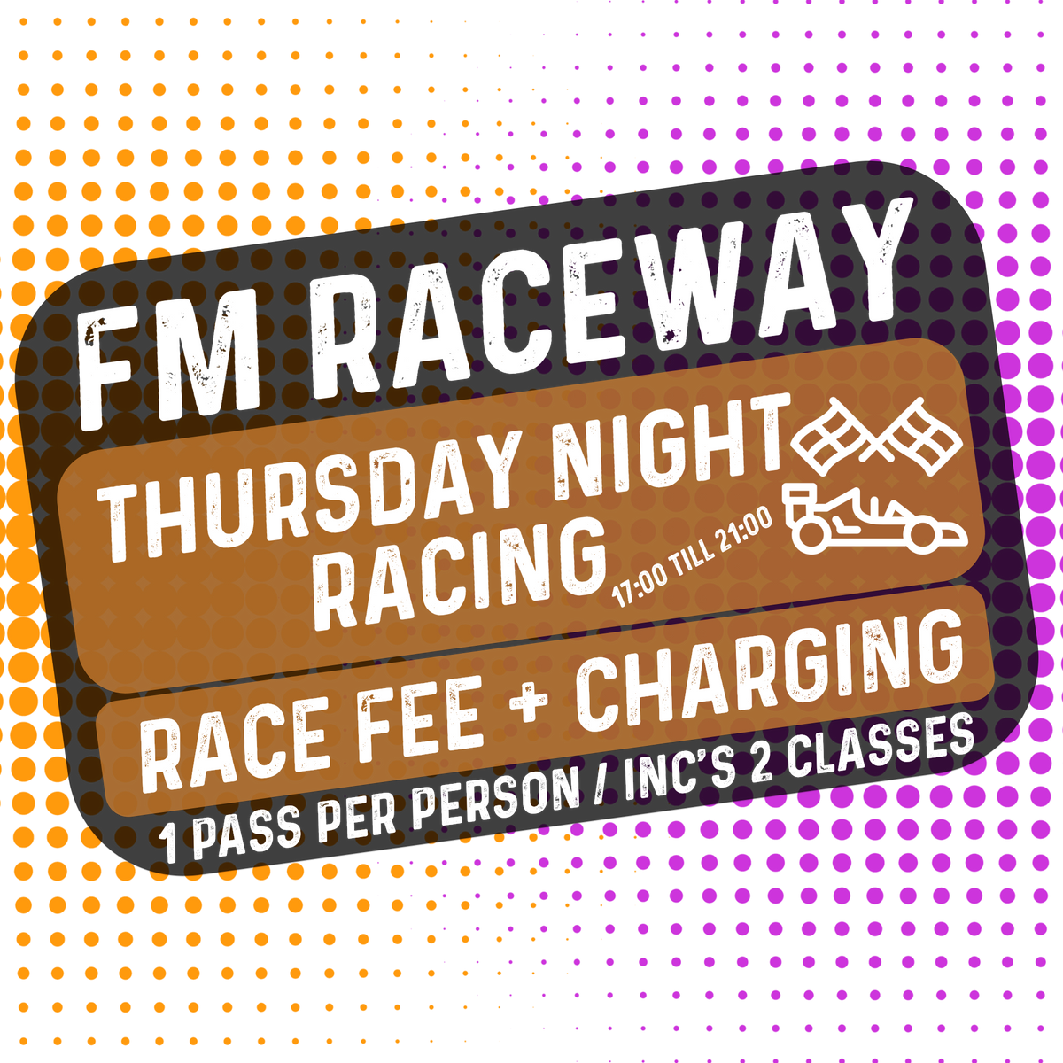 6day RACE PASS - ADULT (OWN VEHICLES) (Anyday Mon-Sat Arrive & Drive or Racing)