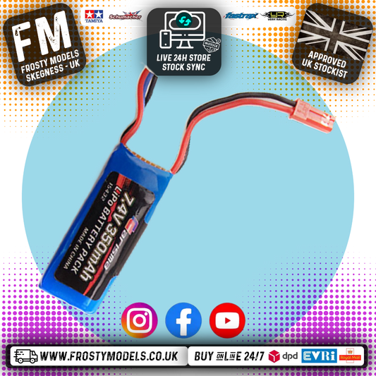 CARISMA - GT24B 350MAH 2S 7.4V LIPO BATTERY - CA15432