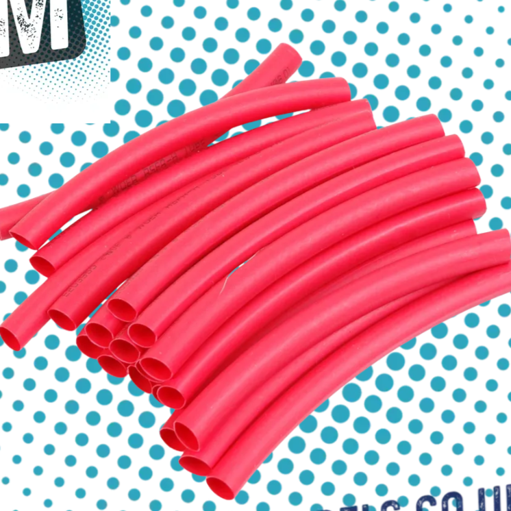 CORE RC - WIRE HEATSHRINK 6.0MM DIA RED - 20PCS CR125