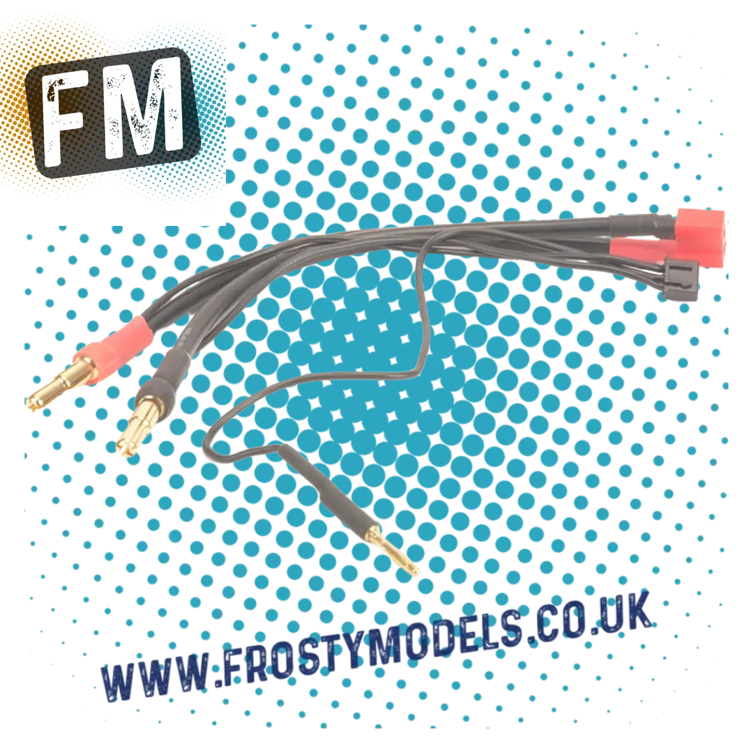 CORE RC - 4/5MM BULLET PLUG TO T DEANS BATTERY BALANCE LEAD - CR296