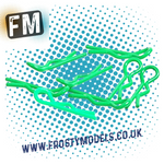 FASTRAX - 1/10 RC CAR/TRUCK/BUGGY - SMALL BODY CLIPS - (8PCS) ALL COLOURS - MULTI LISTING