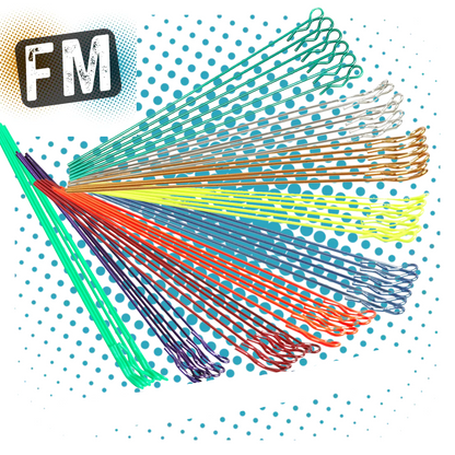 CORE RC 1/10 RC CAR/TRUCK/BUGGY - (6PCS) EXTRA LONG SMALL BODY CLIPS - ALL COLOURS - MULTI LISTING