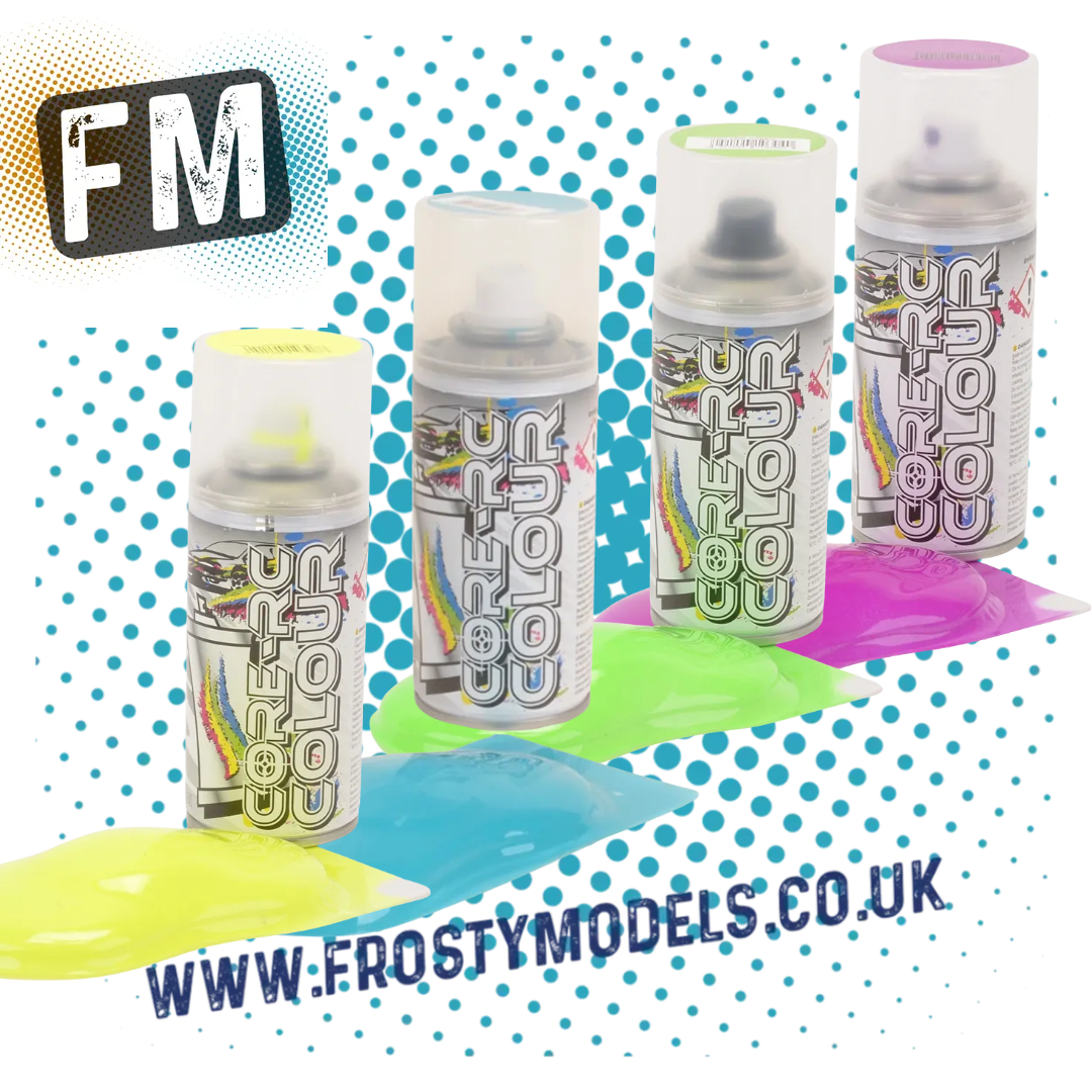 CORE RC - BODY SPRAY PAINT for POLYCARBONATE RC Bodies - 150ML - ALL COLOURS - MULTI LISTING