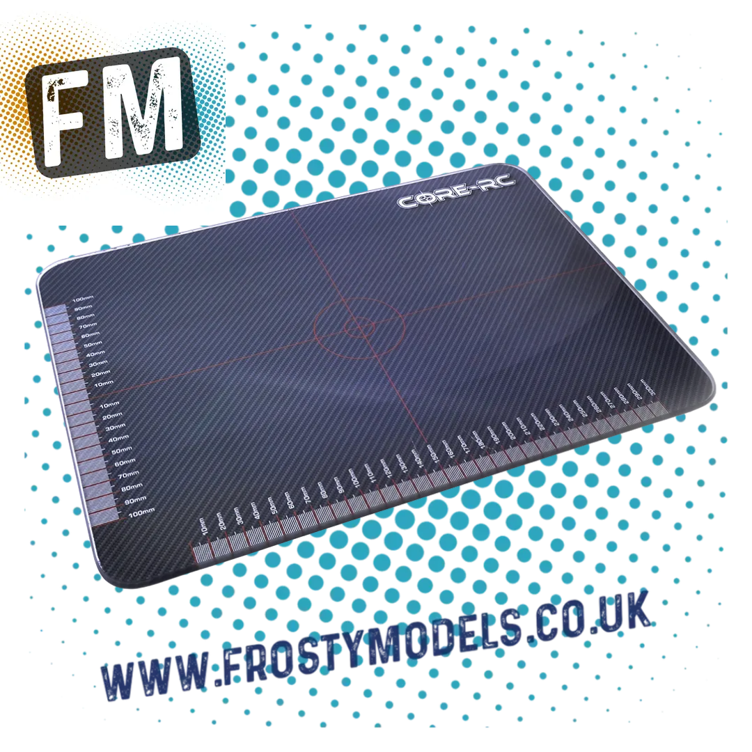CORE RC  - 1/10 CAR/BUGGY/ 1/12 6MM GLASS SETUP BOARD L40xW30cm - CR197