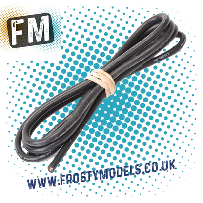 CORE RC SILICONE WIRE 12AWG - BLACK - 100CM (ESC/MOTOR CABLE) CR051