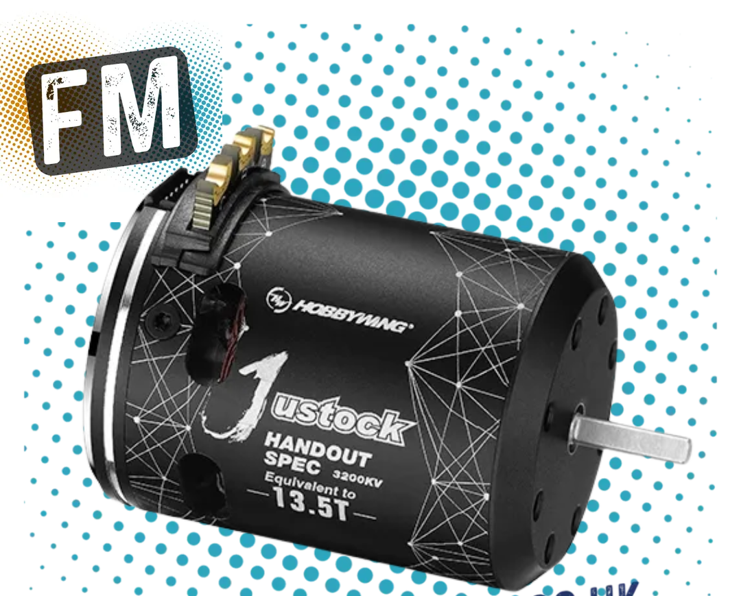 HOBBYWING - 2600KV - 17.5T JUSTOCK HANDOUT SPEC 1/10 RC BRUSHLESS SENSORED MOTOR - HW30408017