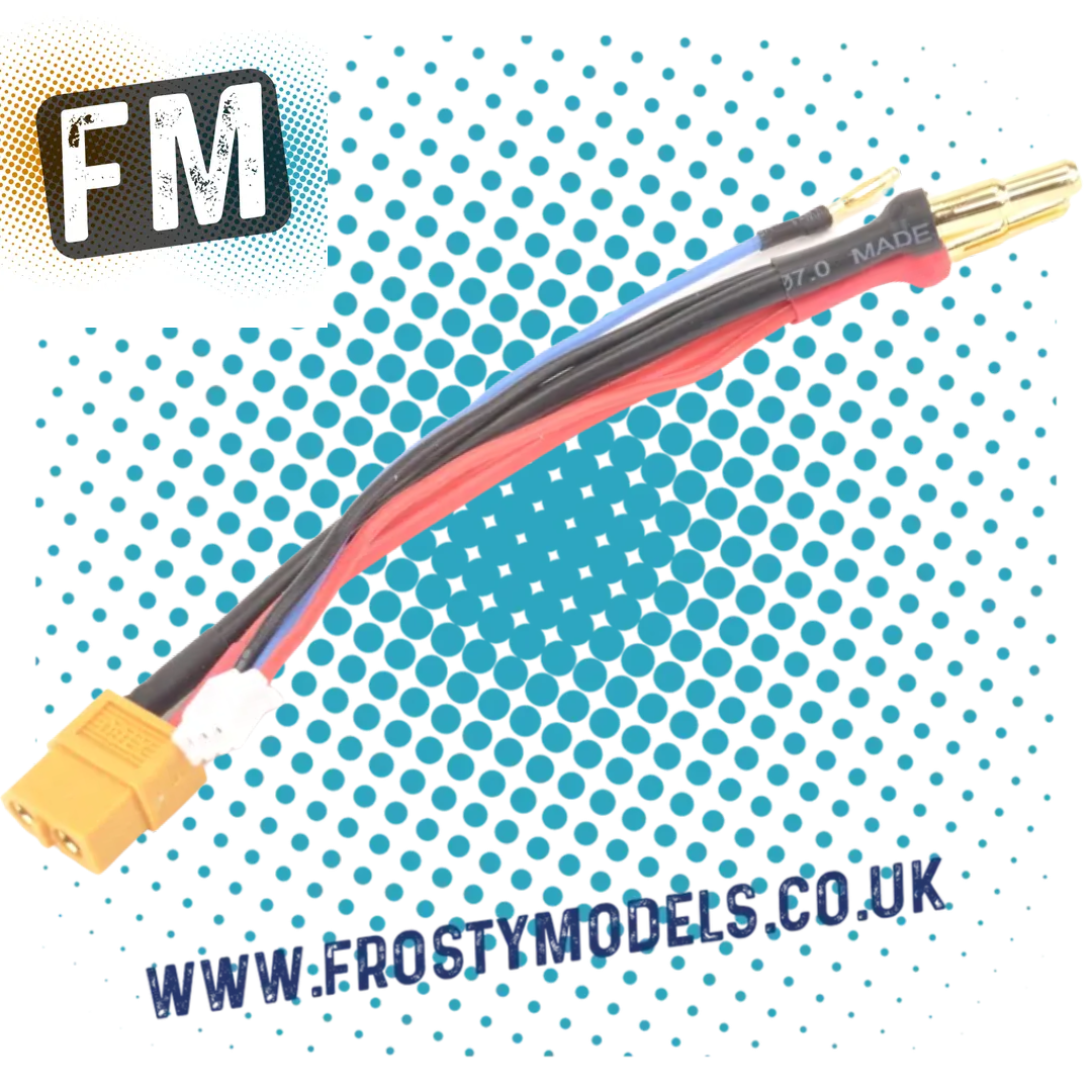 MK - RC CAR/BUGGY CHARGE XT60 LEAD TO 4/5MM & 2MM BALANCE 2S - MK2957