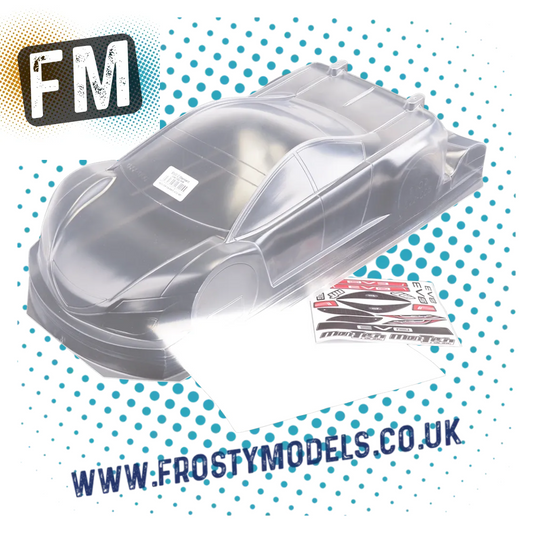 MONTECH EVO2 - RC CAR BODY 1/10 TC - Lightweight - 190MM - MT022006L
