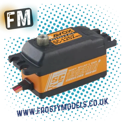 SAVOX 7KG / 0.07SEC (6V) - DIGITAL LOW PROFILE RACE SERVO UPDATED SC1252MG+ (METAL GEARED)