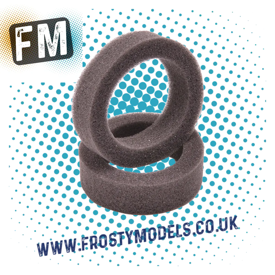 RC 1/10 CAR SST FOAM TYRE/TIRE INSERTS 20MM SKINNY (2PCS)  - HARD U6635