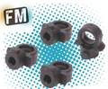 SCHUMACHER - NANO LOWER SHOCK SOCKET - MI9 PARTS (PK4) U8718