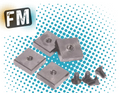 CORE RC -  THREADED SQUARE 5G WEIGHT - (PK4) FOR SCHUMACHER MI8, MI9 CR868
