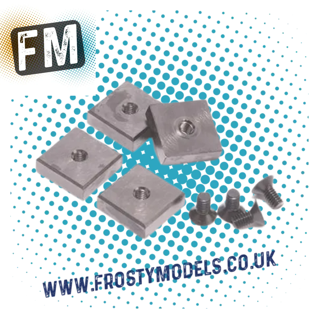 CORE RC -  THREADED SQUARE 5G WEIGHT - (PK4) FOR SCHUMACHER MI8, MI9 CR868