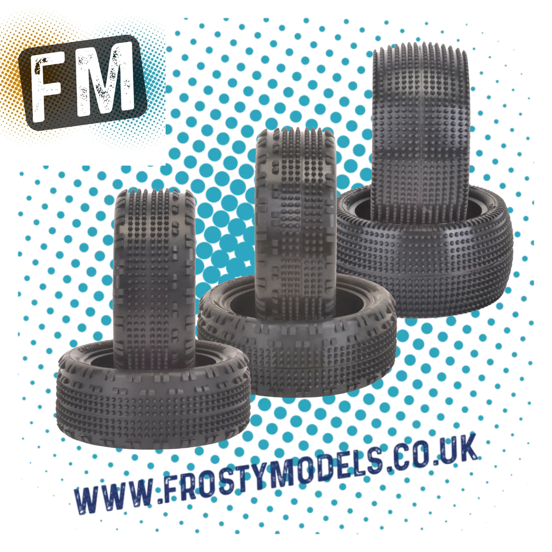 SCHUMACHER CACTUS 1/10 2.2IN BUGGY TYRE/TIRES 4WD FRONT/REAR - MULTI LISTING