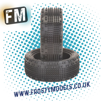 SCHUMACHER CACTUS 1/10 2.2IN BUGGY TYRE/TIRES 4WD FRONT/REAR - MULTI LISTING