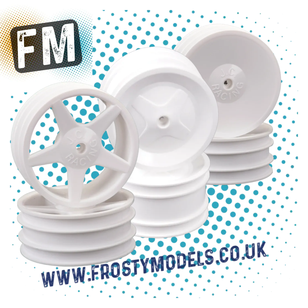 SCHUMACHER 1/10 BUGGY WHEELS - CASTLE 8MM FITTING XLS/PC - 2PC 2.2IN FRONT/REAR MULTI LISTING